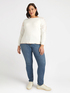 Pullover mit Blumenstickerei image number 2