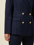 Double-breasted pinstripe blazer image number 4