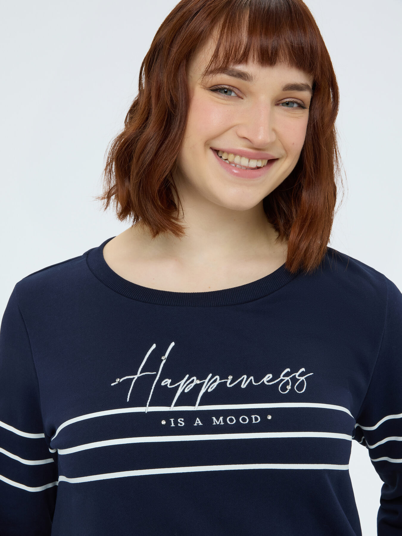 Sweat-shirt en coton avec imprim&eacute; image number 3