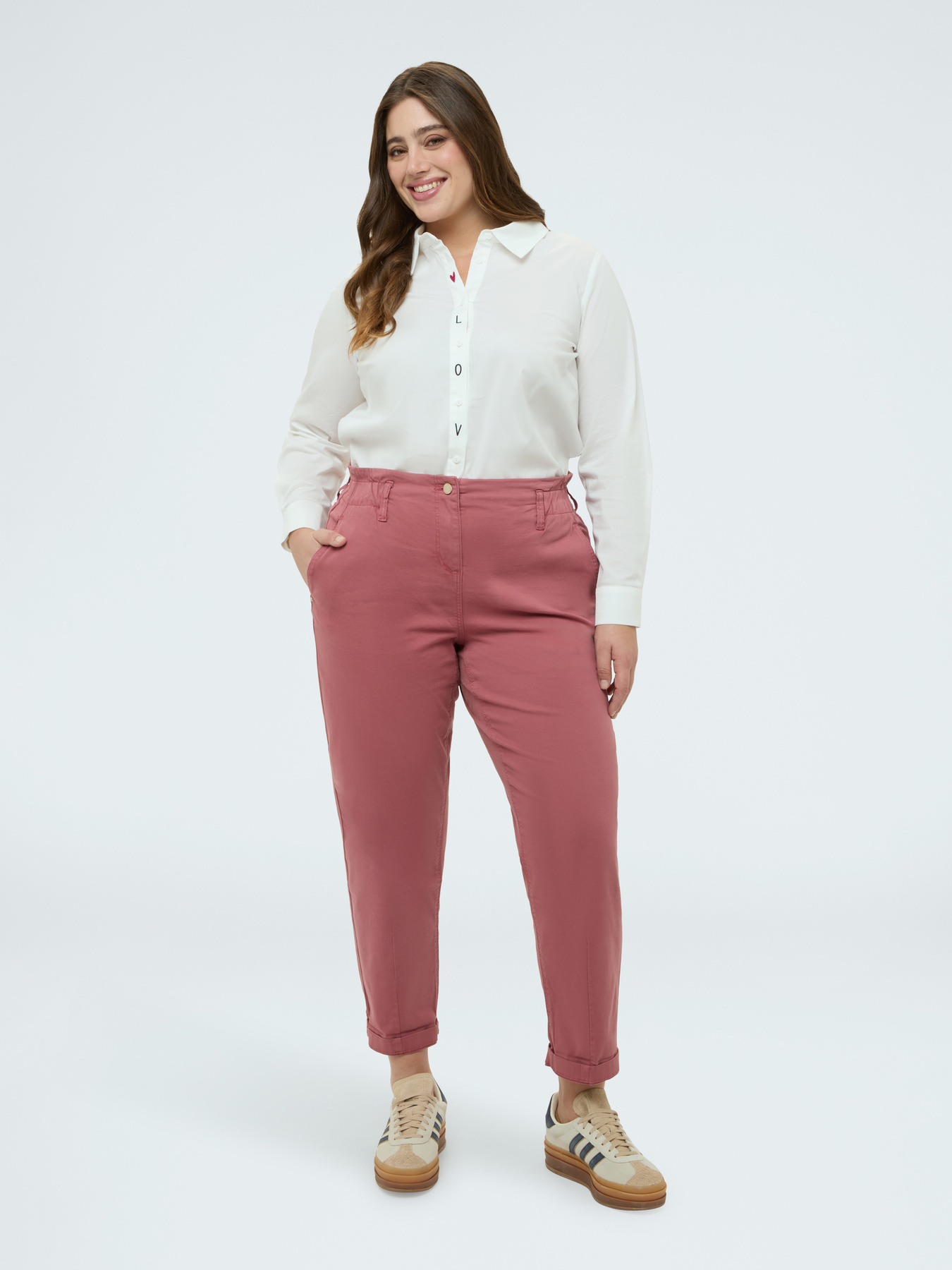 Pantaloni Balloon in cotone image number 4