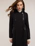 Polyviscose coat with patent leather inserts image number 3