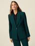 Crepe fabric blazer image number 5