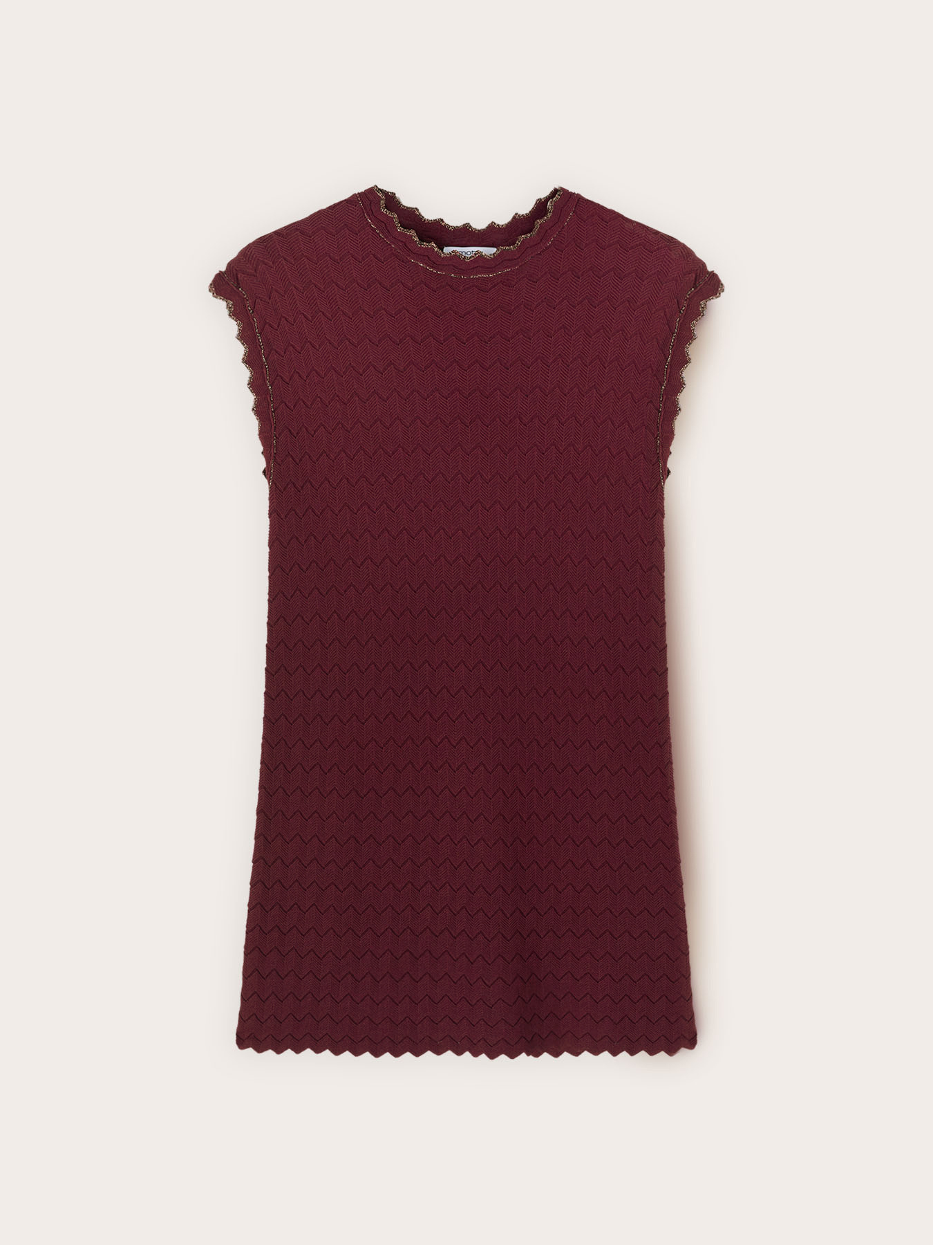 Viscose blend sweater with lace detailing image number 4