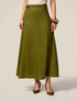 Flared linen skirt image number 3