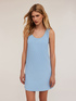 Sheath dress with metal chain detail image number 2