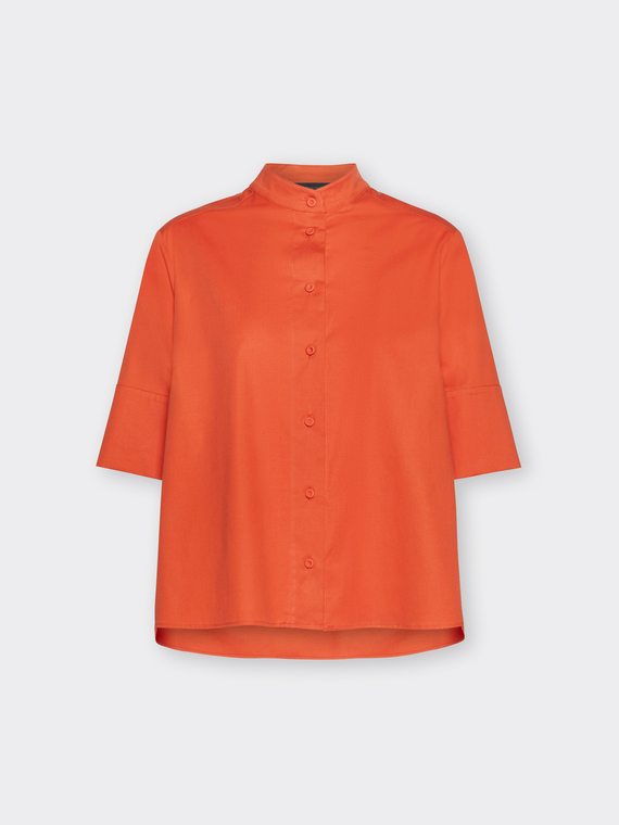 Camicia con collo alla coreana