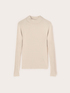 Fitted ribbed turtleneck sweater image number 4