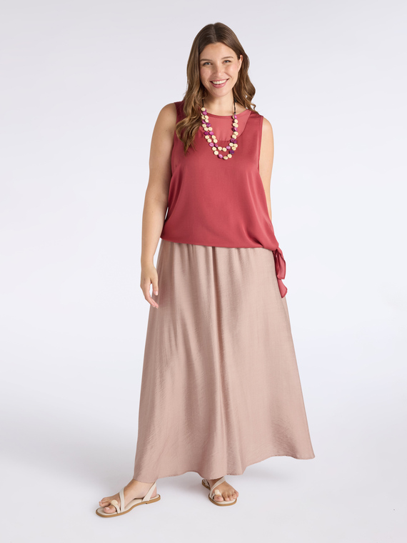 Long viscose skirt
