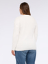 V-Ausschnitt-Pullover mit Blumenstickerei image number 1