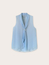 Blouse sans manches avec écharpe plissée image number 4