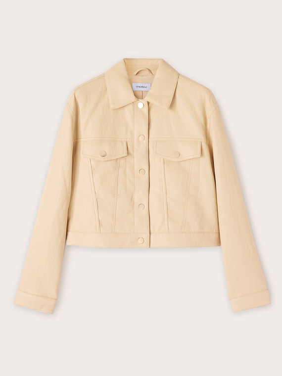 Jacke aus beschichtetem Gewebe