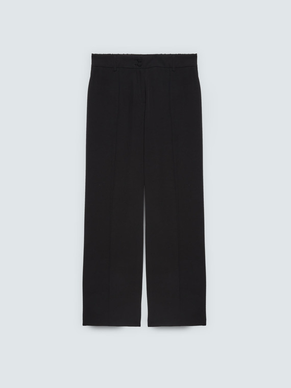 Wide-Leg-Hose aus flie&szlig;endem Stoff