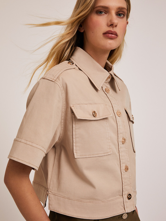 Chemise en drill de coton