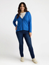 LENZING™ ECOVERO™ viscose V-neck cardigan image number 3