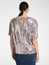 Blusa in tulle con paillettes image number 1