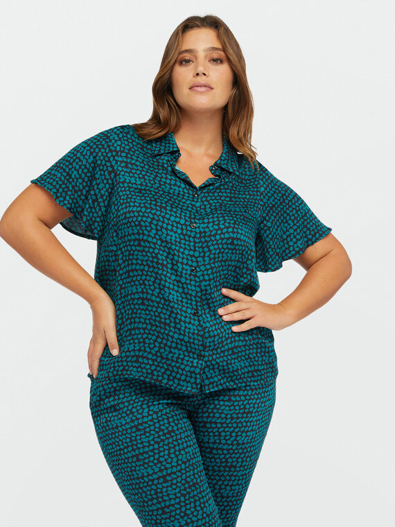 Chemise à imprimé fantaisie