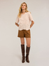 Blusa in organza ricamata image number 3