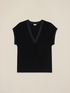 Blusa scollo a V in viscosa image number 4