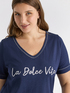 T-Shirt mit Schriftzug image number 3