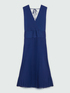 Plissee-Kleid mit V-Ausschnitt image number 4