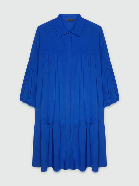 Kleid mit Volants mit Viskose LENZING™ ECOVERO™