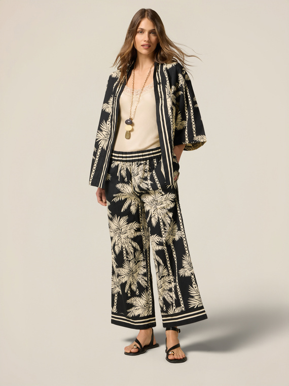 Patterned palazzo pants