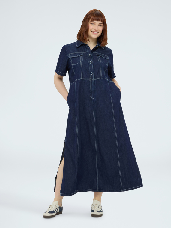 Denim shirtdress