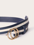 Ceinture bicolore avec double boucle en forme d’anneau image number 2