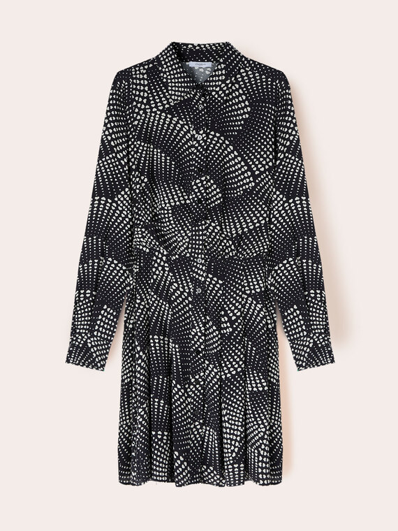 Vestito chemisier fantasia a cuori