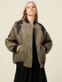 Bomber en satin avec patch image number 3