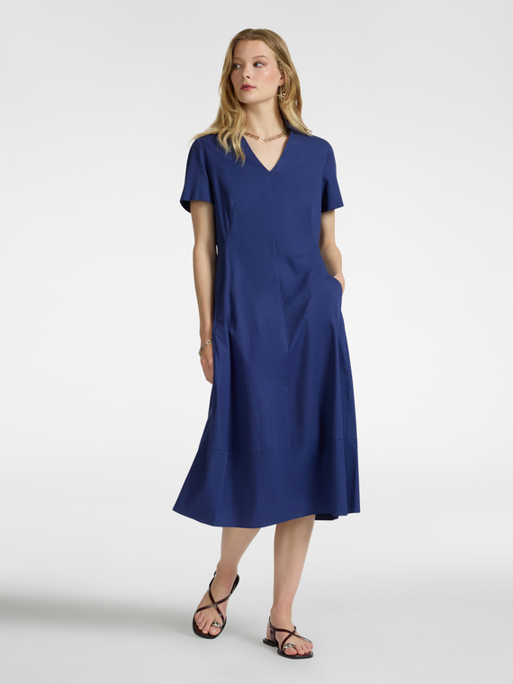 Robe évasée en coton