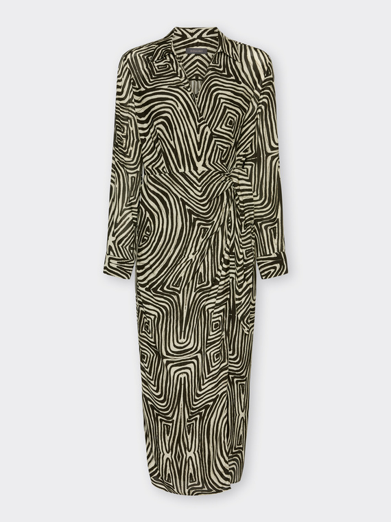Printed viscose dress