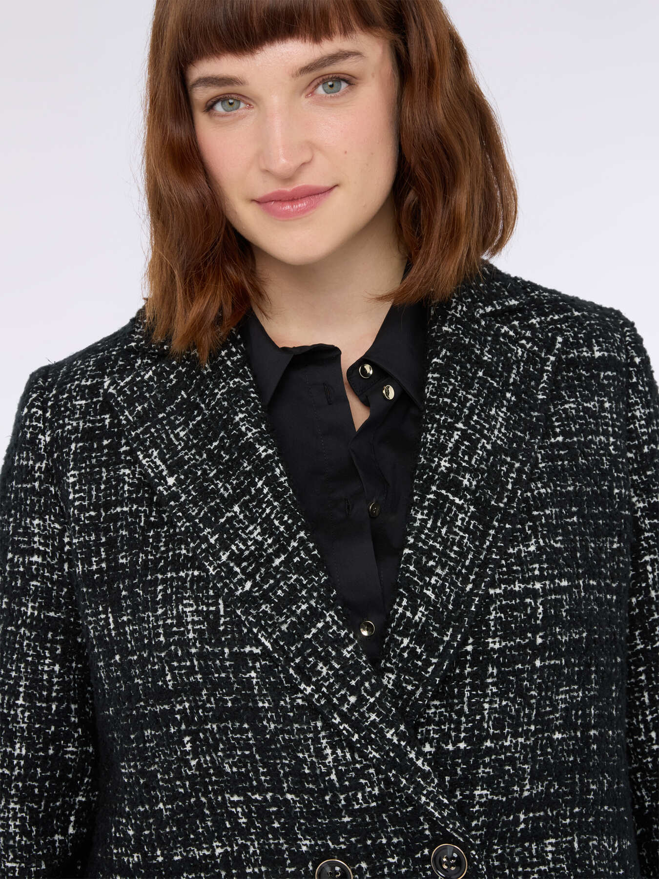 Cappotto tessuto bouclé in misto lana image number 4