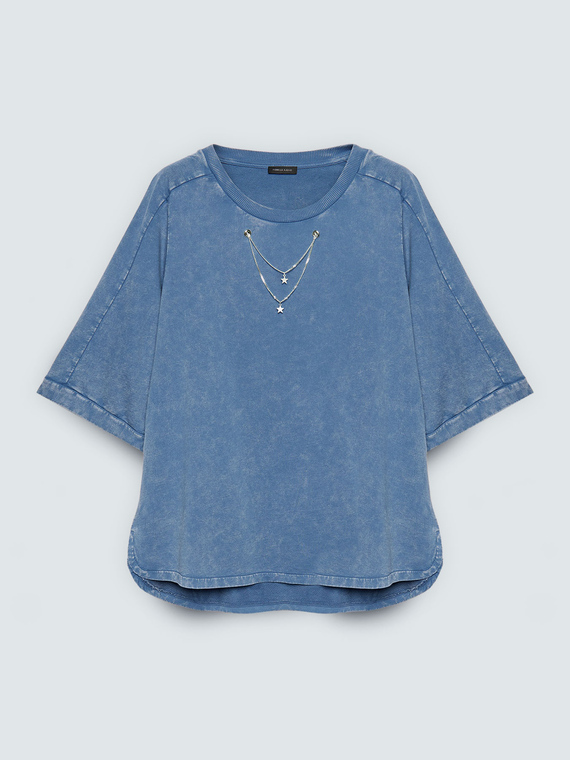 Sweatshirt mit dekorativen Kettchen