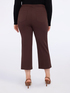 Pantaloni kick flare in Punto Milano con zip image number 1