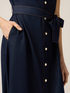 Robe chemisier longue effet denim image number 2