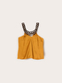 Top din satin cu detaliu metalic image number 4