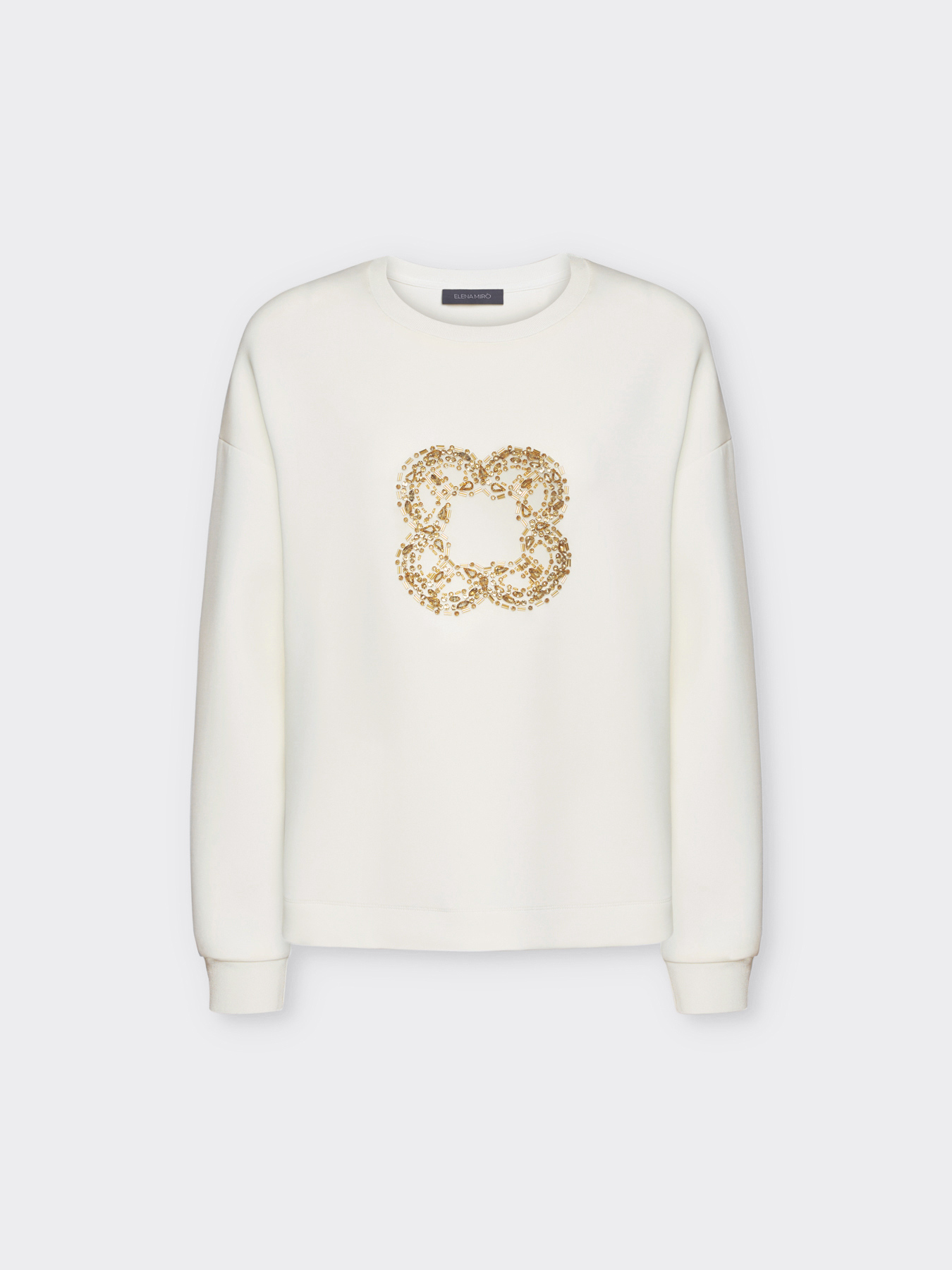 Sweat-shirt avec maxi broderie Monogram image number 4