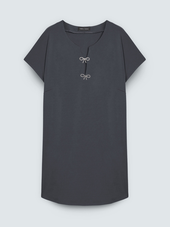 Vestito in Punto Milano con fiocchetti