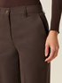 Cropped pants with cuff image number 2