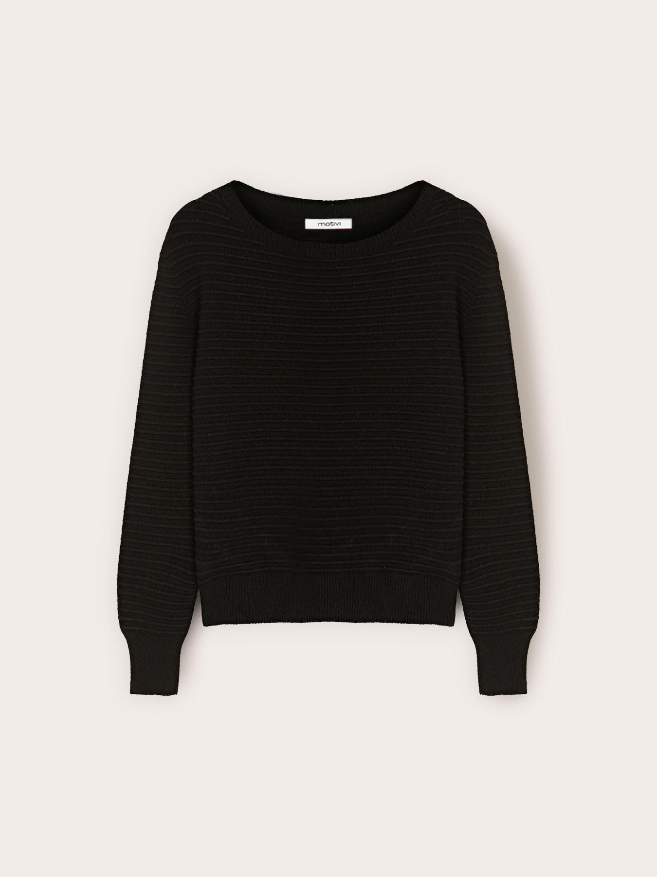 Ribbed knit in viscose blend image number 0