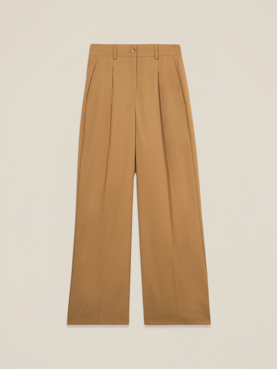 Pantaloni palazzo in tessuto fluido