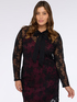 Lace dress with contrasting slip image number 2