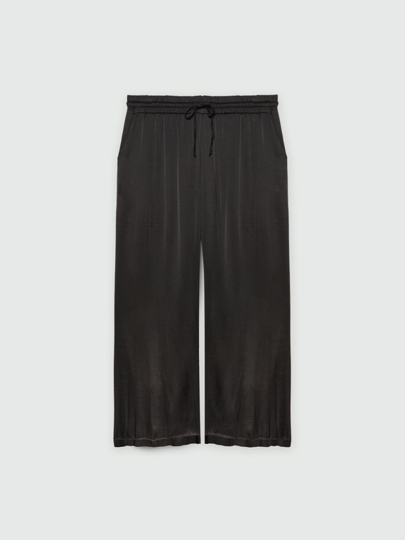 Palazzo-Hose aus Satin
