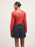 Blouson slim en similicuir avec découpes modelantes image number 1