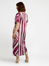 Bedrucktes Kleid mit Wasserfallausschnitt image number 1
