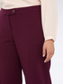 Wide leg pants in stretch fabric image number 3