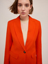 Single-breasted linen blend blazer image number 2