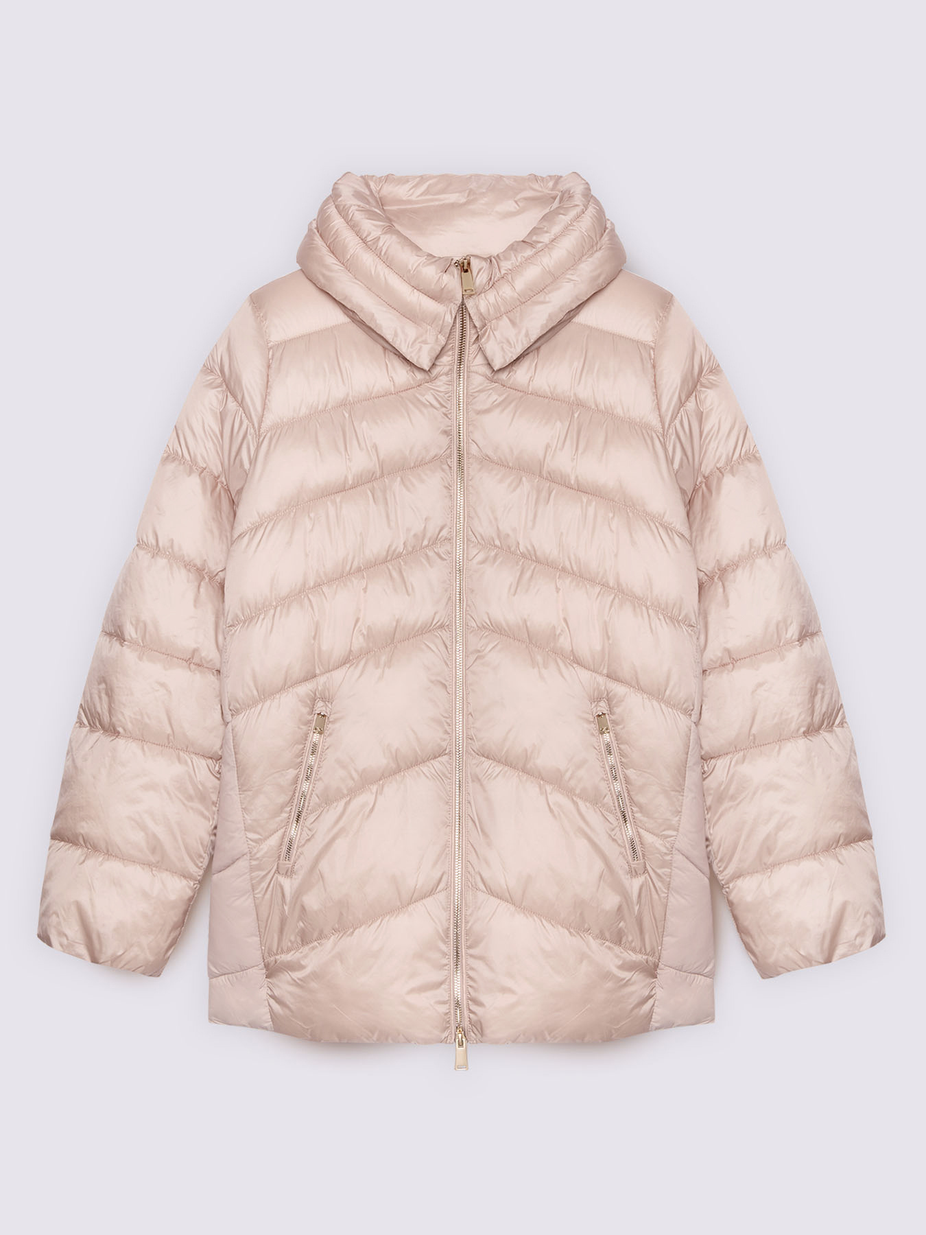 Down jacket with high collar image number 5