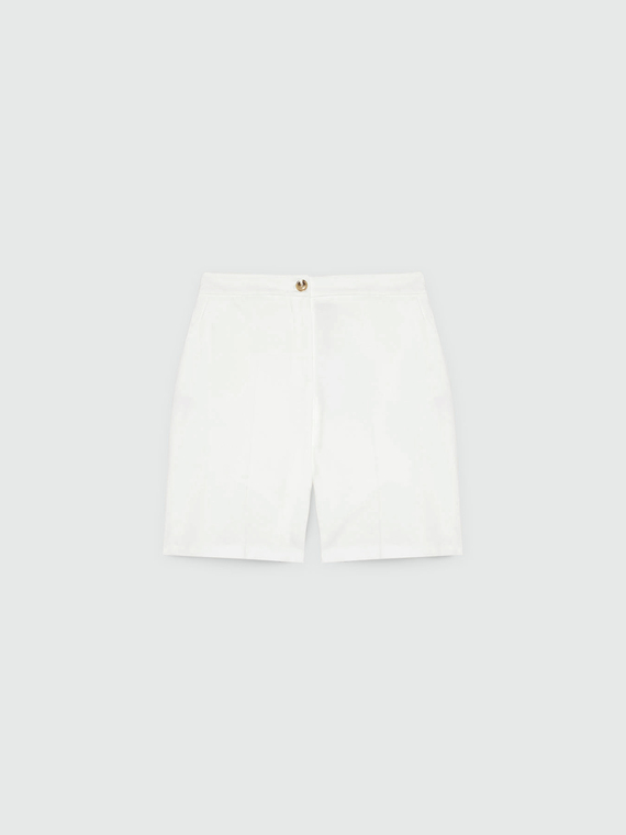 Bermuda trousers in Milano stitch